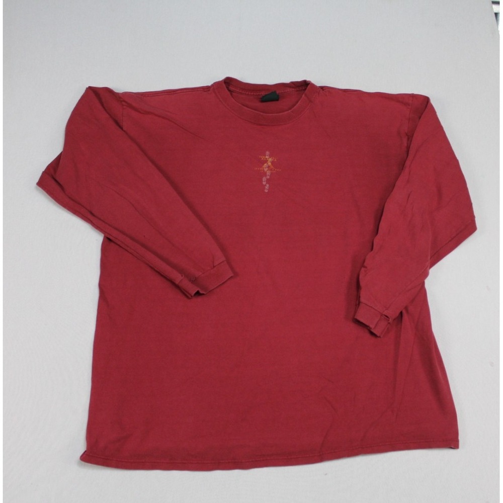 American Outpost Men Red Shirt Vintage Alaska Casual Size XL